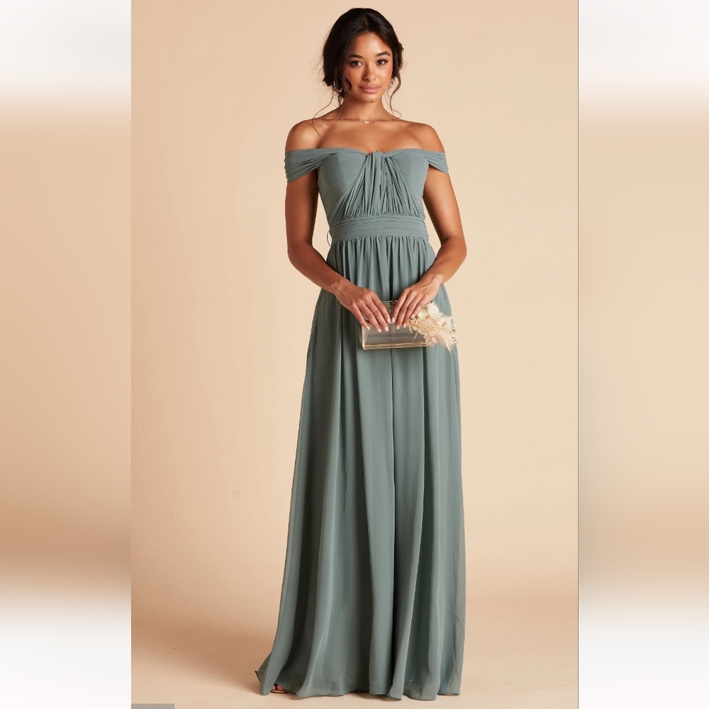 GRACE CONVERTIBLE DRESSCHIFFON SEA GLASS